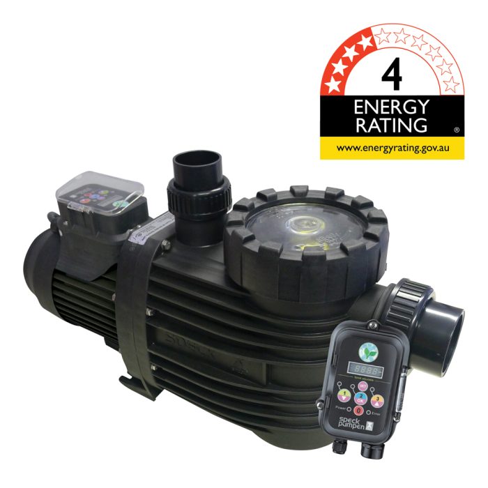 Eco-Touch VS Speck pool pump with 4 star energy rating