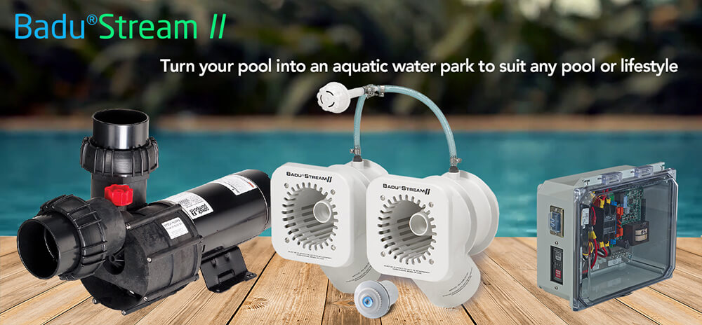 Stream 2 banner, turn your pool into an aquatic water park to suit any pool or lifestyle