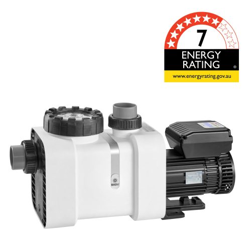 Delta Eco VS SPECK Pool Pump and control panel. This pump has a 7 Star Energy Rating