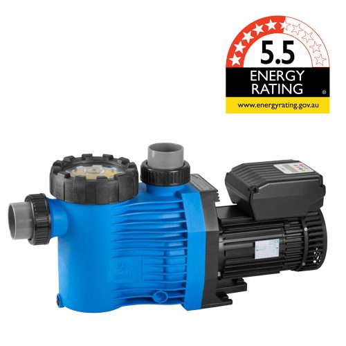 Gamma Eco VS SPECK Pool Pump and control panel. This pump has a 5.5 Star Energy Rating